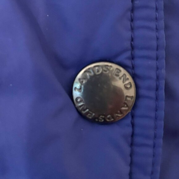 Land's End Blue Puffer Vest - Size XL - Picture 6 of 8